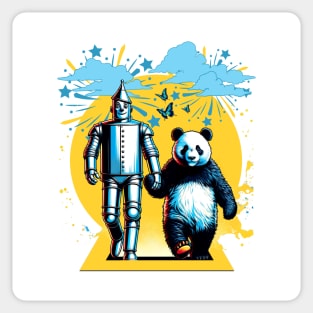 The Tinman and Panda Sticker